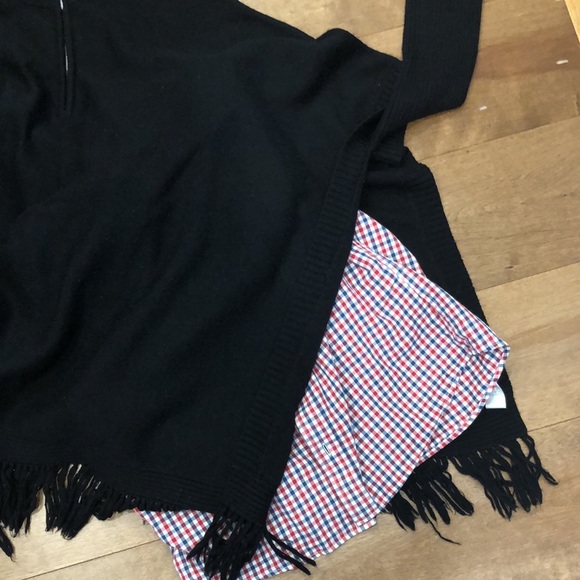 Side slit oversized sweater-poncho - Picture 5 of 5